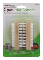 Holz Nagelbürsten 2 Stück