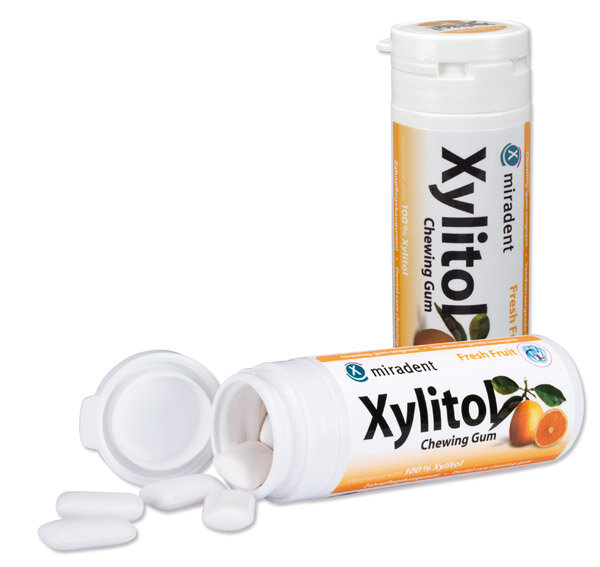 Miradent Xylitol Zahnpflegekaugummi Fresh Fruit