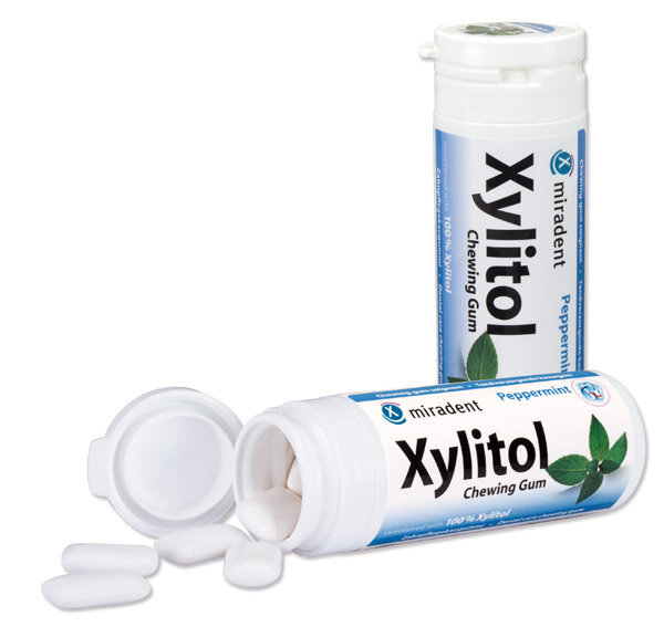 Miradent Xylitol Zahnpflegekaugummi Pfefferminz
