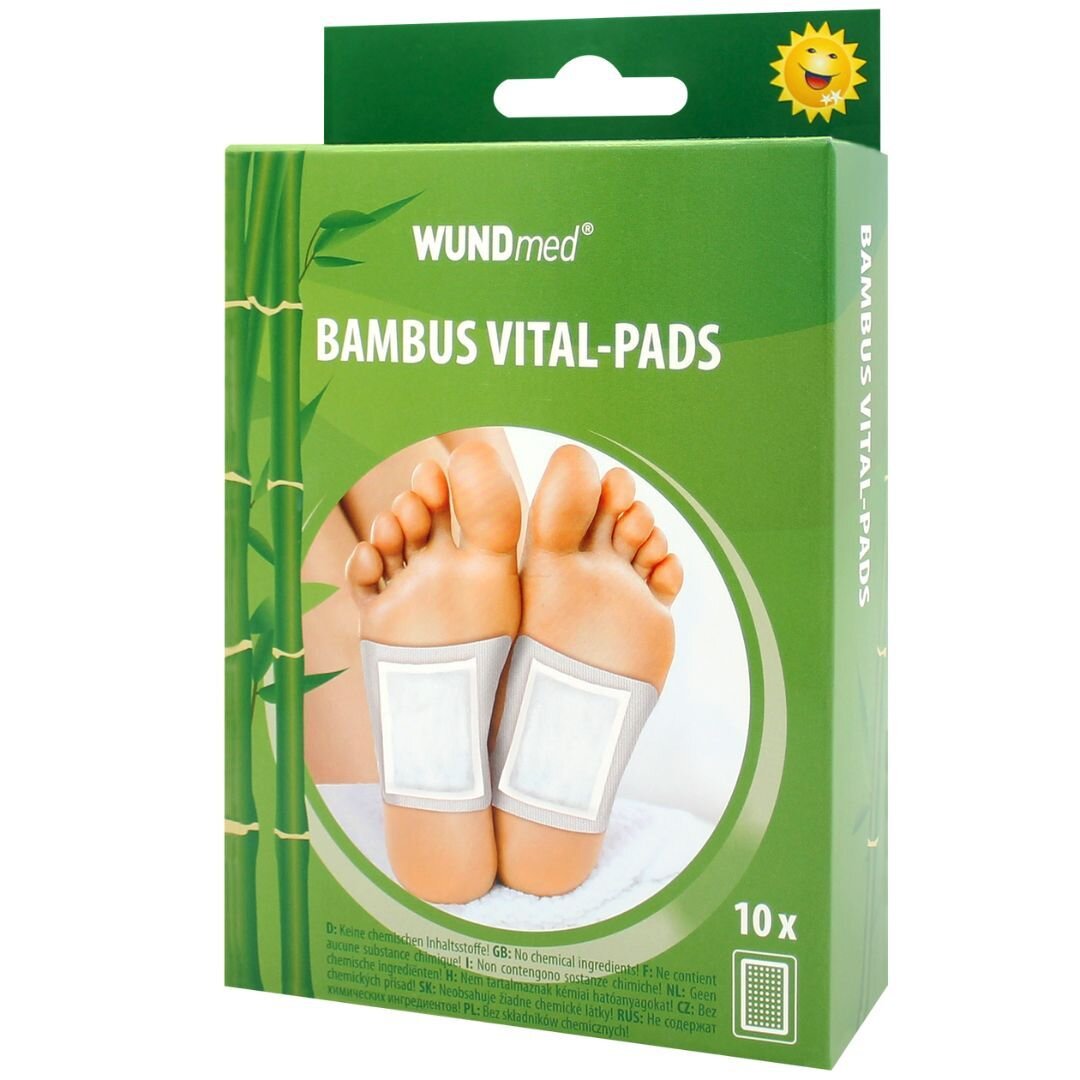 Bambuspflaster Vital-Pads  Natrliche Vitalisierung fr Fe & Krpe