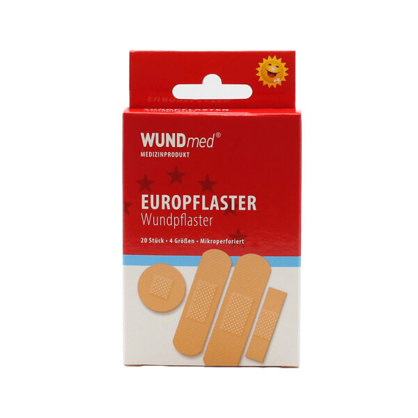Euro-Pflaster 20er 4-fach sortiert