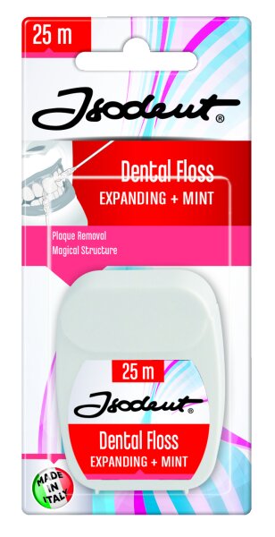 Isodent Zahnseide Expanding und Minze 25 m