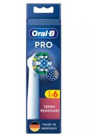 Oral-B Pro Aufsteckbürsten Tiefenreinigung 6er Weiß