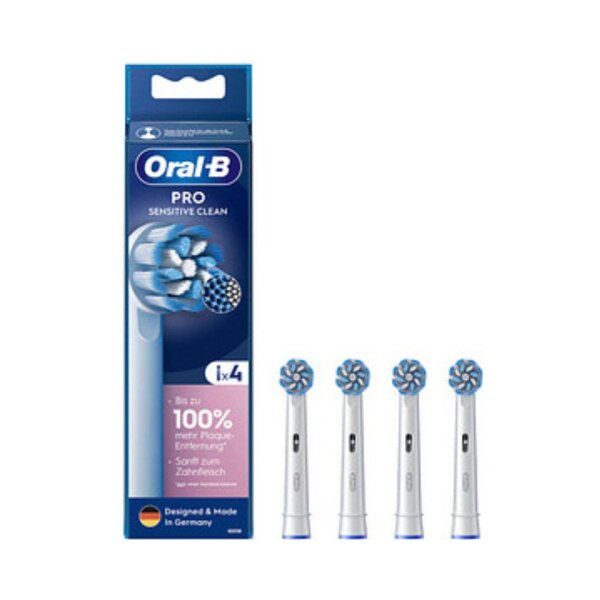 Oral-B Pro Aufsteckbürsten Sensitive Clean 4er Weiß
