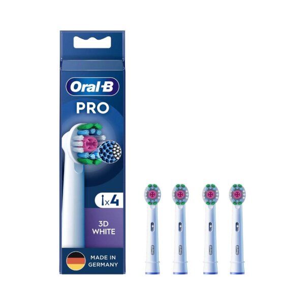Oral-B Pro Aufsteckbürsten 3D White 4er Weiß