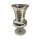 Deko Vase mit Vintage-Patina in Silber und Gold