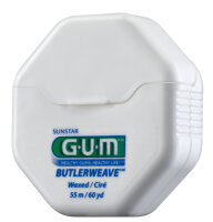 GUM Zahnseide Butlerweave Webseide, gewachst, 55 m