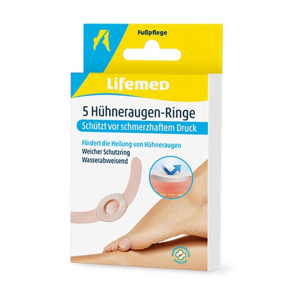 Hühneraugen-Ringe aus Latexschaum 5 Stück