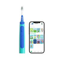GUM Playbrush Kids 3+ Interaktive Schallzahnbürste blau