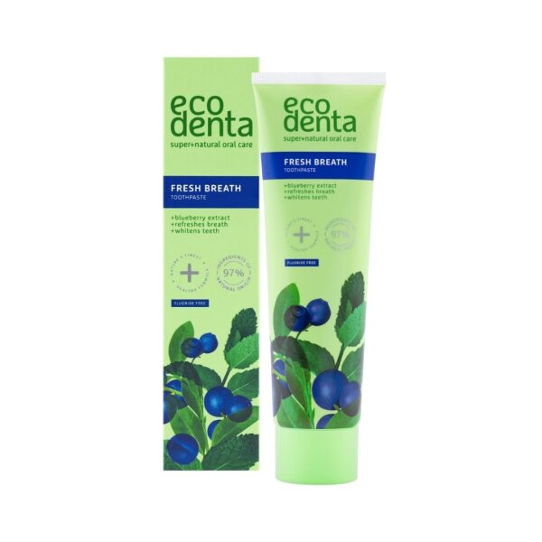 Ecodenta Fresh Breath Zahnpasta – Blaubeere & Frische-Kick