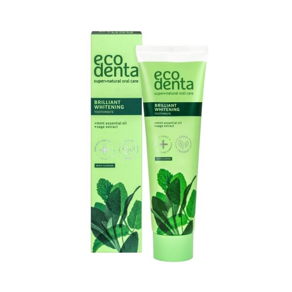Ecodenta Brilliant Whitening Zahnpasta – Minze & Salbei